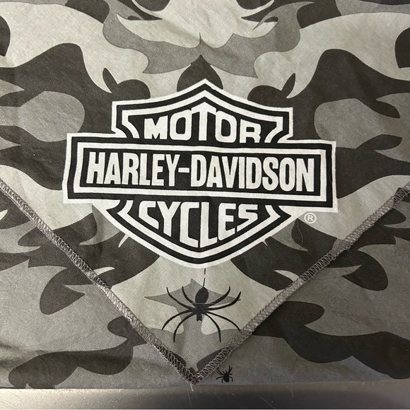 Harley Davidson Bandanna with very cool spider 🕷️ detail & graphics - Picture 1 of 16